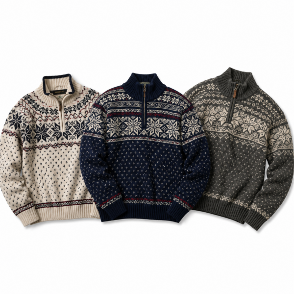Pull knitwear style Norvégienne
